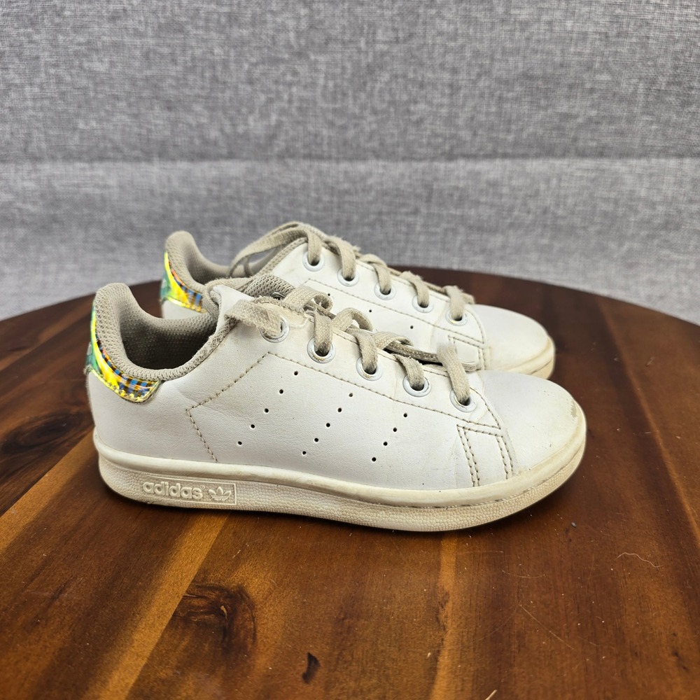 Adidas Stan Smith J White Iridescent‎ Kids Sneakers EH0782 Size 11K